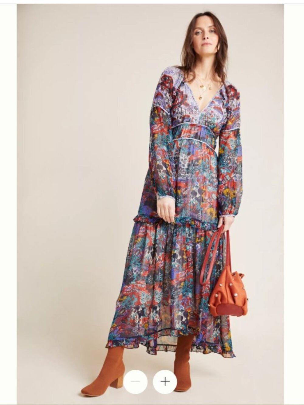 Anthropologie Maeve Annabella Maxi Dress Size 2